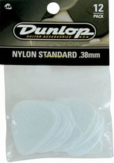 Guitar Picks Nylon Standard 12 Pack White .38 Pics